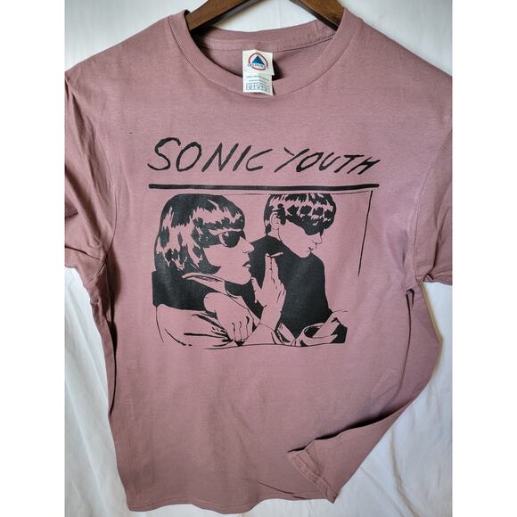 Sonic Youth   band   t shirt size  medium mauve - Picture 1 of 2